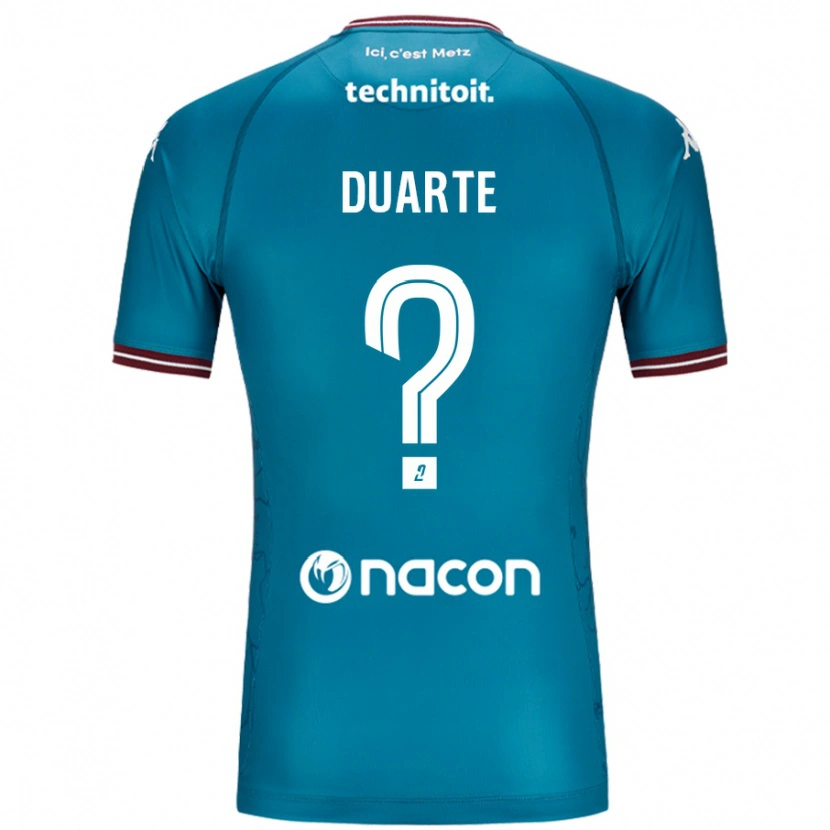 Danxen Män Diego Duarte #0 Bleu Bensin Bortatröja Matchtröjor 2024/25 Tröjor T-Tröja