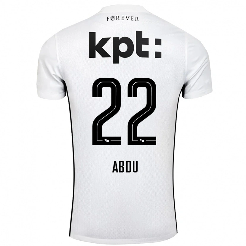 Danxen Män Abdu Conté #22 Vit Svart Bortatröja Matchtröjor 2024/25 Tröjor T-Tröja