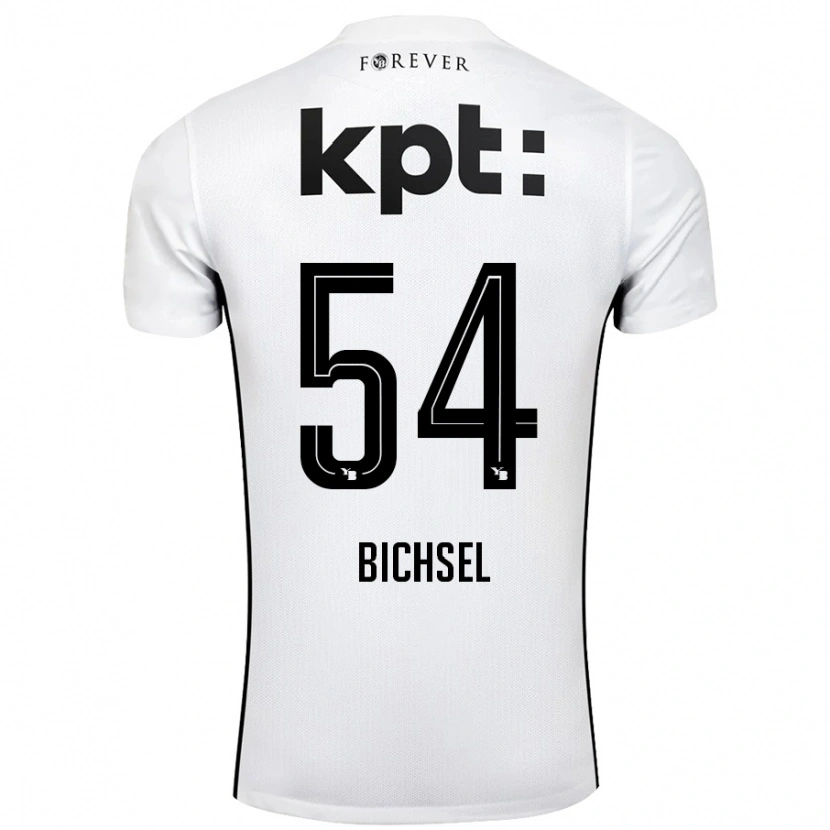 Danxen Män Joel Bichsel #54 Vit Svart Bortatröja Matchtröjor 2024/25 Tröjor T-Tröja
