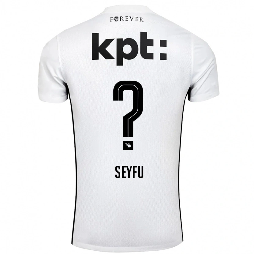 Danxen Män Josiah Seyfu #0 Vit Svart Bortatröja Matchtröjor 2024/25 Tröjor T-Tröja