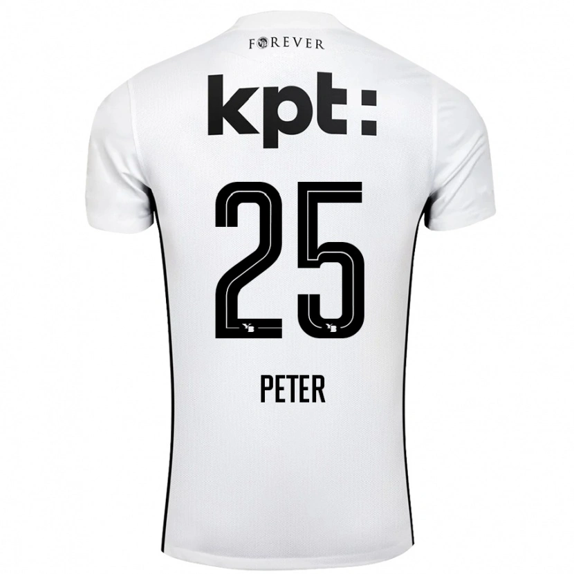 Danxen Män Luc Peter #25 Vit Svart Bortatröja Matchtröjor 2024/25 Tröjor T-Tröja