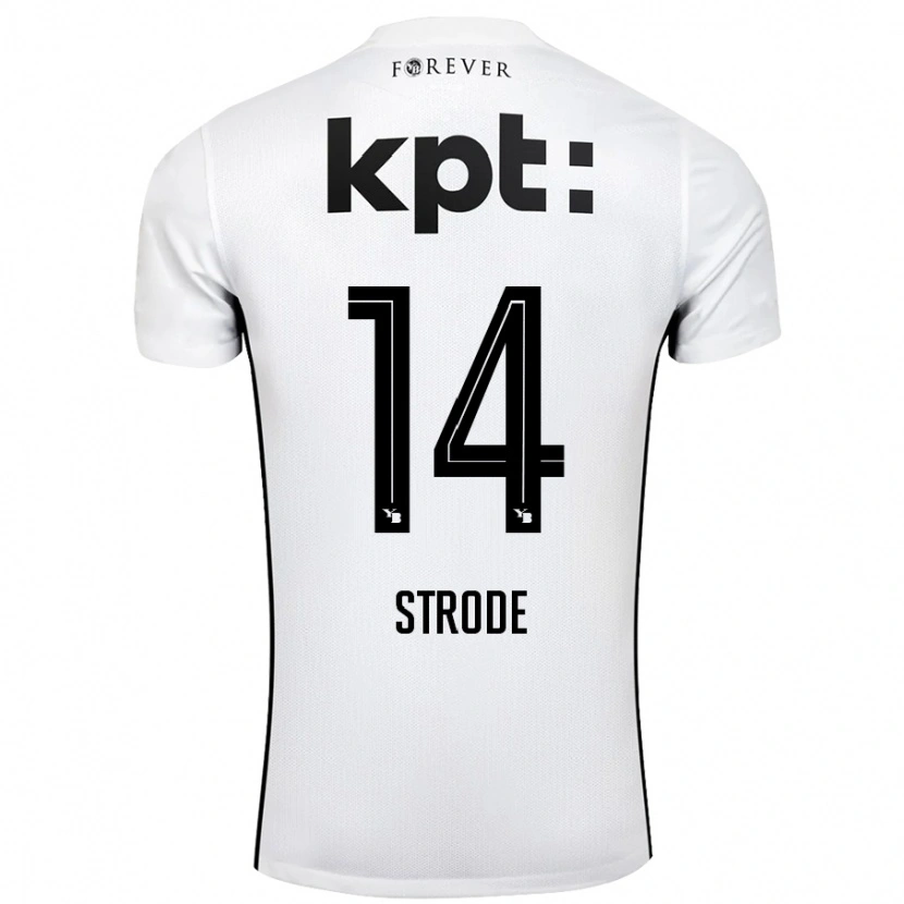 Danxen Män Courtney Strode #14 Vit Svart Bortatröja Matchtröjor 2024/25 Tröjor T-Tröja