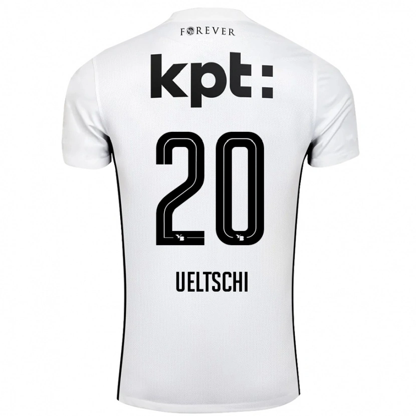 Danxen Män Rilana Ueltschi #20 Vit Svart Bortatröja Matchtröjor 2024/25 Tröjor T-Tröja