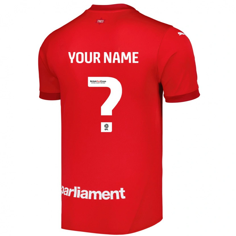 Danxen Kvinnor Ditt Namn #0 Röd Hemmatröja Matchtröjor 2024/25 Tröjor T-Tröja