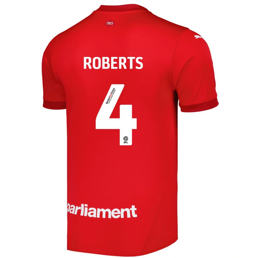 Danxen Kvinnor Marc Roberts #4 Röd Hemmatröja Matchtröjor 2024/25 Tröjor T-Tröja