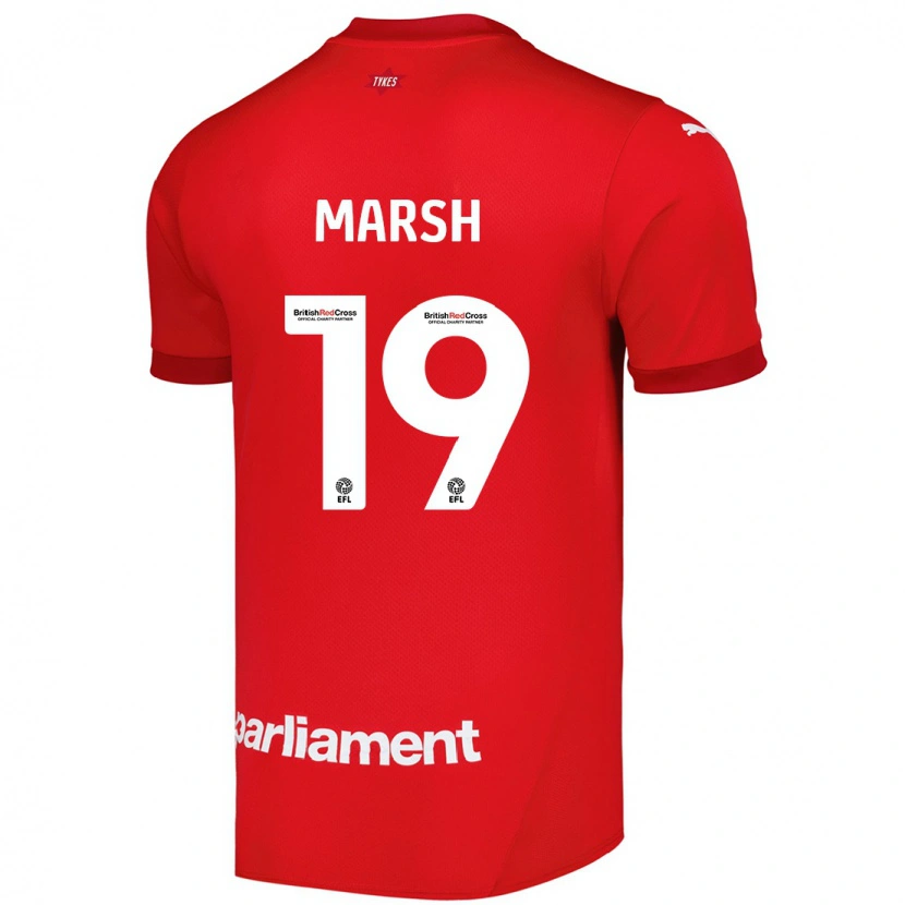 Danxen Kvinnor Aiden Marsh #19 Röd Hemmatröja Matchtröjor 2024/25 Tröjor T-Tröja