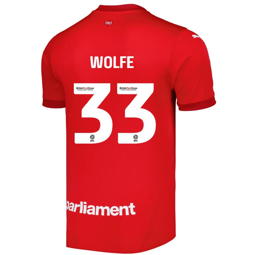 Danxen Kvinnor Matty Wolfe #33 Röd Hemmatröja Matchtröjor 2024/25 Tröjor T-Tröja