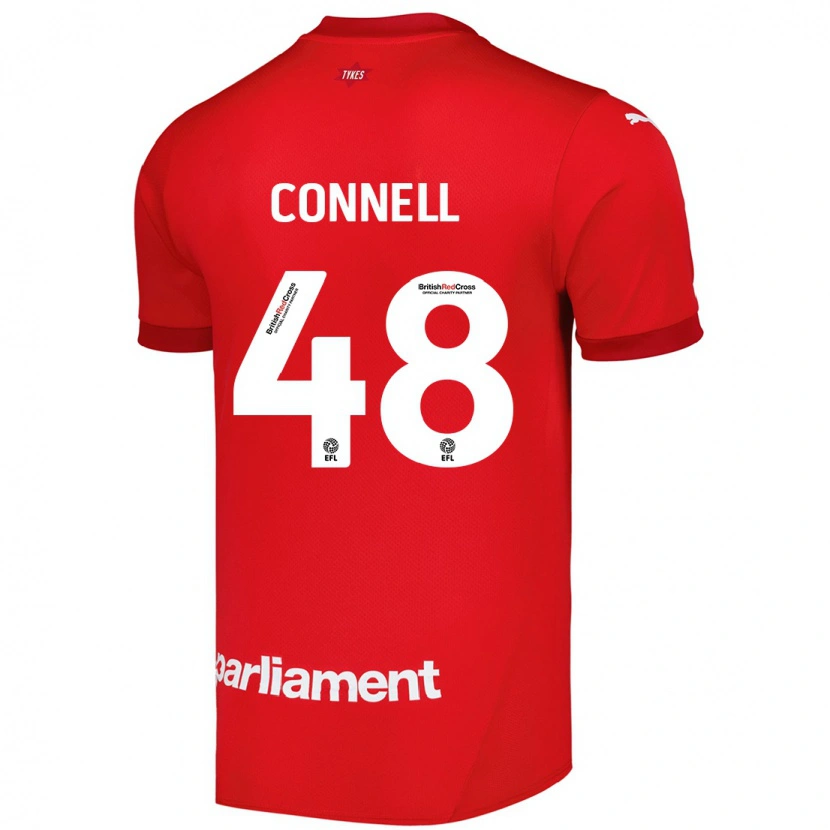 Danxen Kvinnor Luca Connell #48 Röd Hemmatröja Matchtröjor 2024/25 Tröjor T-Tröja