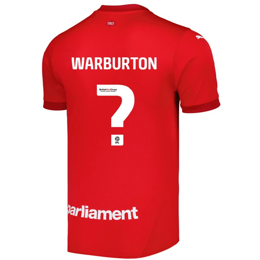Danxen Kvinnor Owen Warburton #0 Röd Hemmatröja Matchtröjor 2024/25 Tröjor T-Tröja