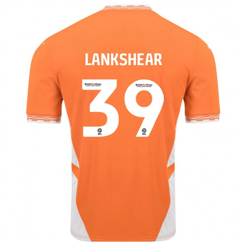 Danxen Kvinnor Alex Lankshear #39 Orange Vit Hemmatröja Matchtröjor 2024/25 Tröjor T-Tröja