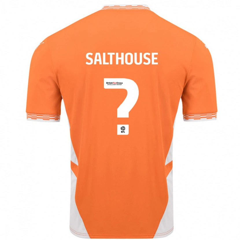 Danxen Kvinnor Emily Salthouse #0 Orange Vit Hemmatröja Matchtröjor 2024/25 Tröjor T-Tröja