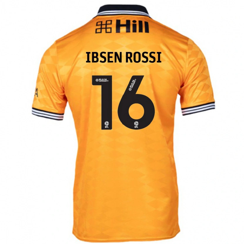 Danxen Kvinnor Zeno Ibsen Rossi #16 Orange Hemmatröja Matchtröjor 2024/25 Tröjor T-Tröja