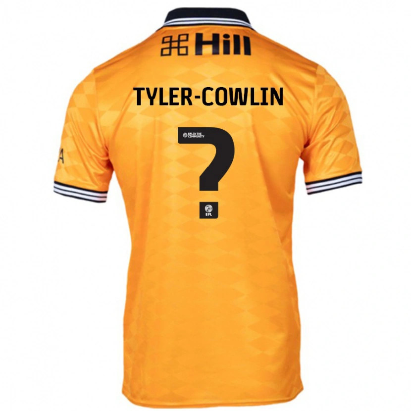 Danxen Kvinnor Danny Tyler-Cowlin #0 Orange Hemmatröja Matchtröjor 2024/25 Tröjor T-Tröja