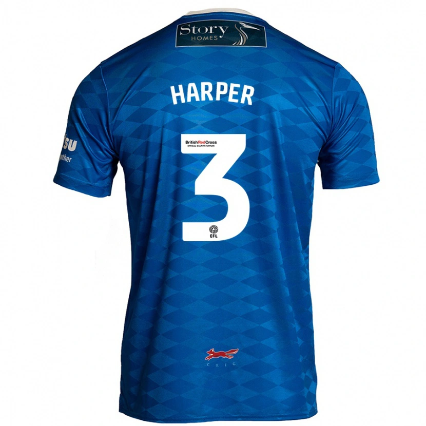 Danxen Kvinnor Cameron Harper #3 Blå Hemmatröja Matchtröjor 2024/25 Tröjor T-Tröja