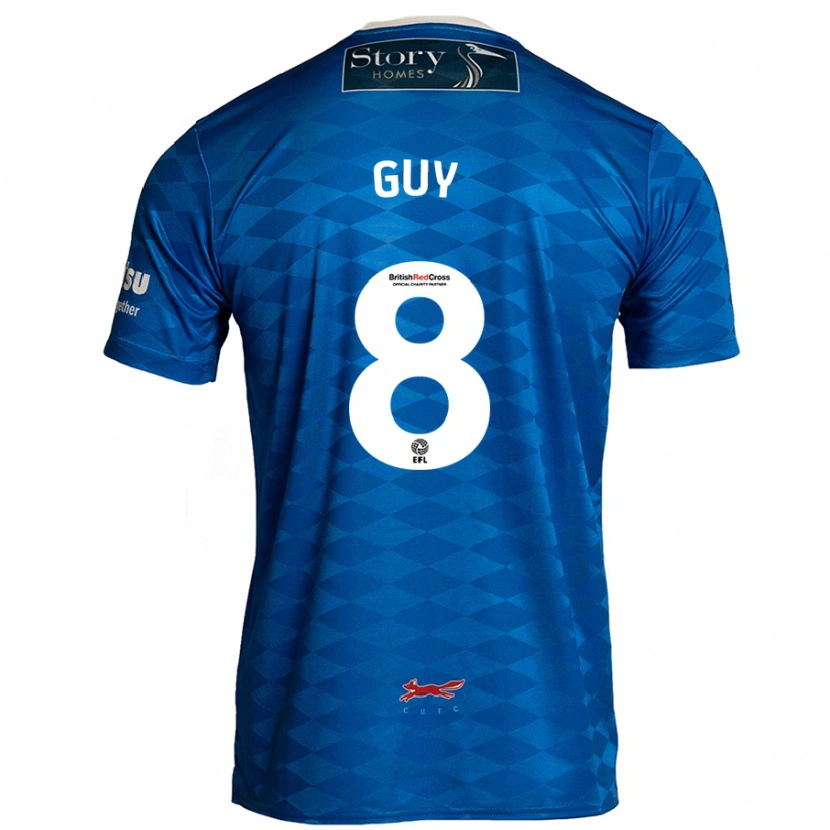 Danxen Kvinnor Callum Guy #8 Blå Hemmatröja Matchtröjor 2024/25 Tröjor T-Tröja