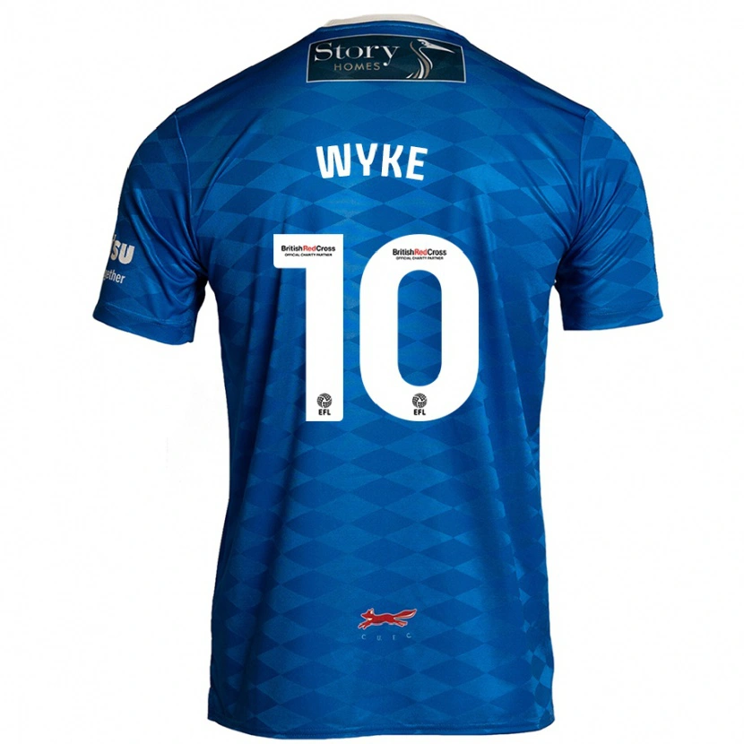 Danxen Kvinnor Charlie Wyke #10 Blå Hemmatröja Matchtröjor 2024/25 Tröjor T-Tröja