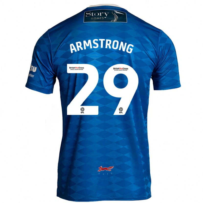 Danxen Kvinnor Luke Armstrong #29 Blå Hemmatröja Matchtröjor 2024/25 Tröjor T-Tröja