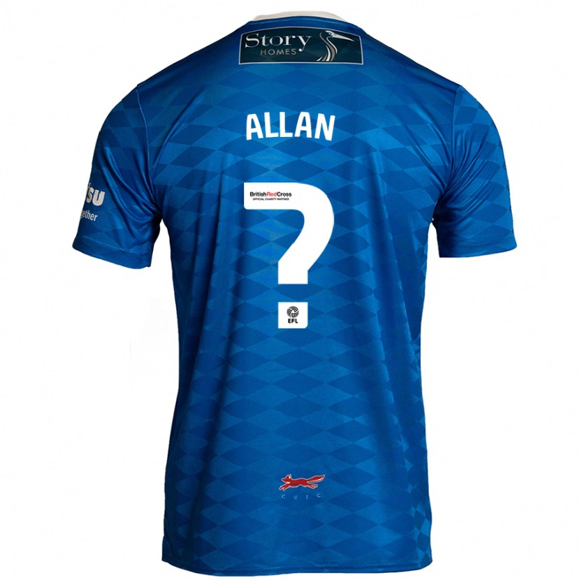 Danxen Kvinnor Jake Allan #0 Blå Hemmatröja Matchtröjor 2024/25 Tröjor T-Tröja