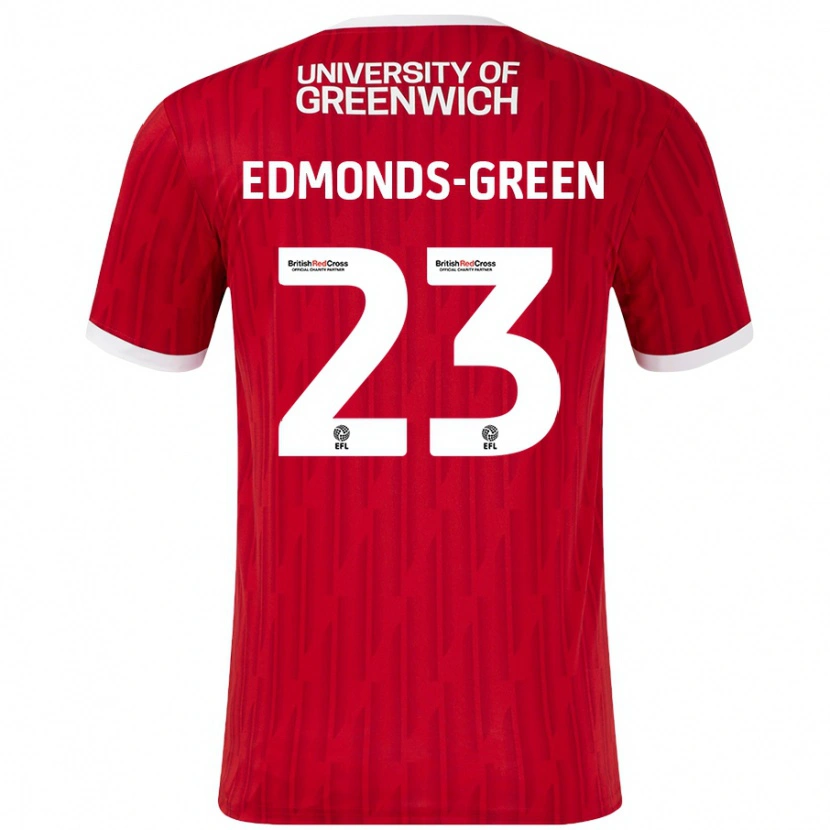 Danxen Kvinnor Rarmani Edmonds-Green #23 Röd Vit Hemmatröja Matchtröjor 2024/25 Tröjor T-Tröja