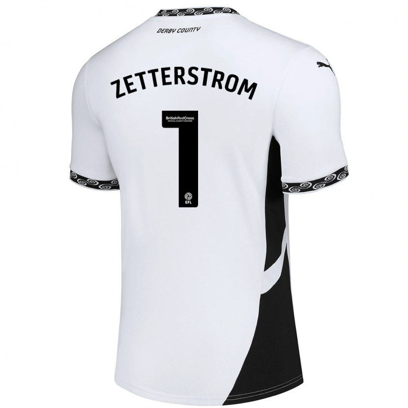 Danxen Kvinnor Jacob Widell Zetterström #1 Vit Svart Hemmatröja Matchtröjor 2024/25 Tröjor T-Tröja
