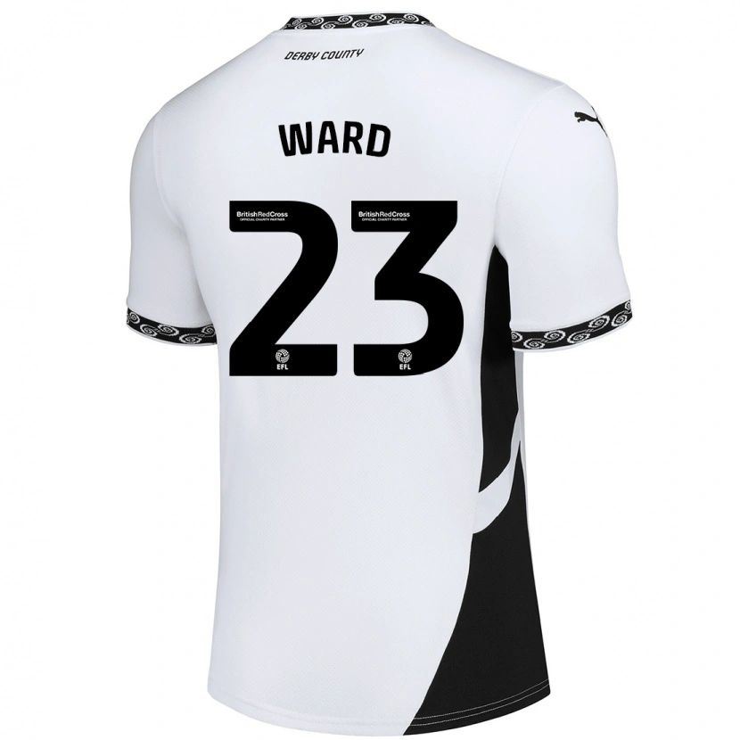 Danxen Kvinnor Joe Ward #23 Vit Svart Hemmatröja Matchtröjor 2024/25 Tröjor T-Tröja