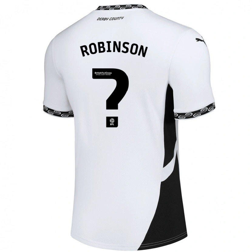 Danxen Kvinnor Keilen Robinson #0 Vit Svart Hemmatröja Matchtröjor 2024/25 Tröjor T-Tröja