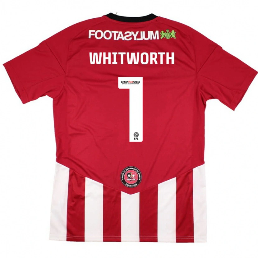 Danxen Kvinnor Joe Whitworth #1 Röd Vit Hemmatröja Matchtröjor 2024/25 Tröjor T-Tröja