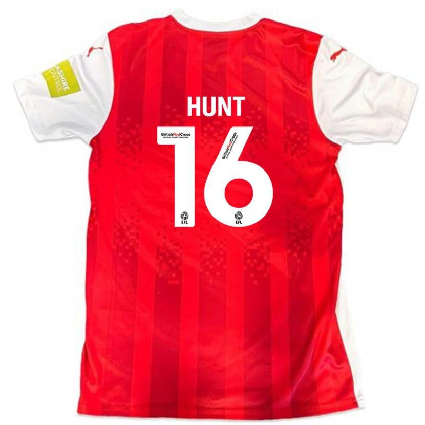 Danxen Kvinnor Mackenzie Hunt #16 Röd Vit Hemmatröja Matchtröjor 2024/25 Tröjor T-Tröja