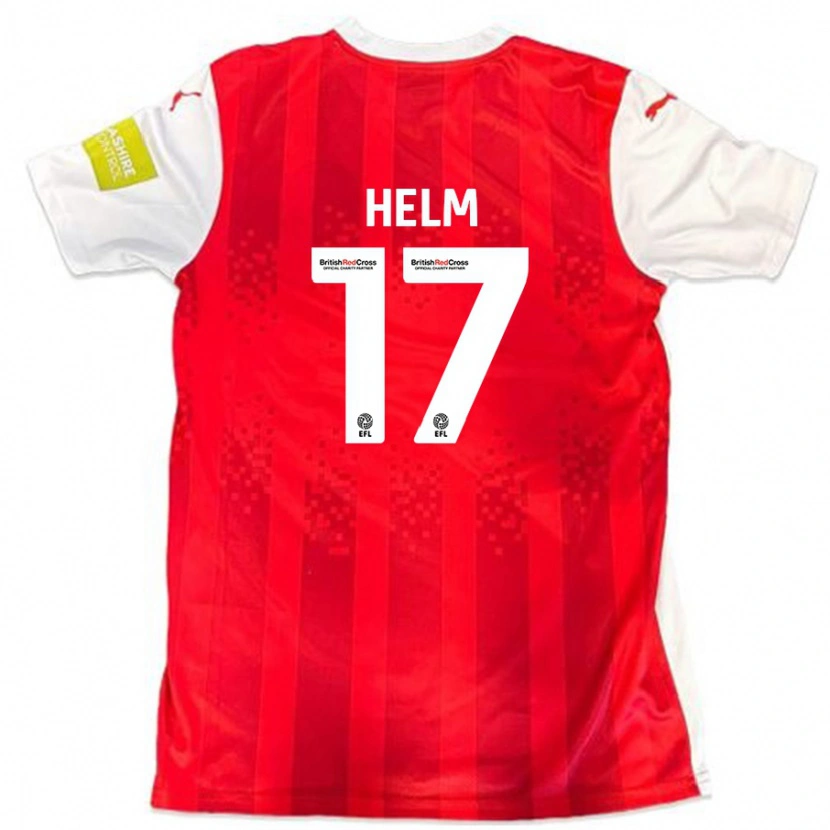 Danxen Kvinnor Mark Helm #17 Röd Vit Hemmatröja Matchtröjor 2024/25 Tröjor T-Tröja