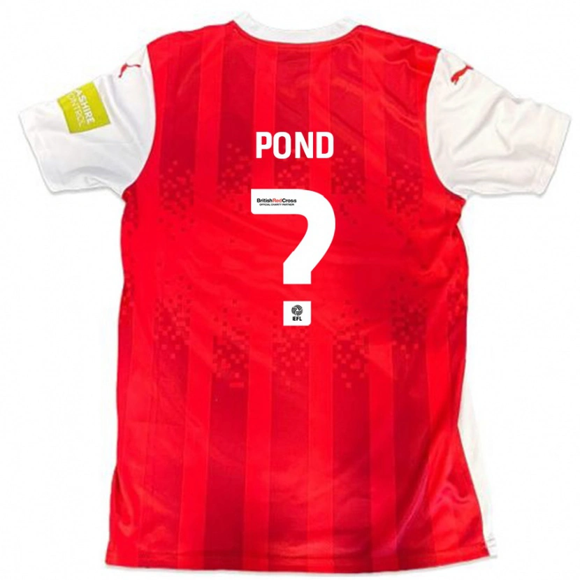 Danxen Kvinnor Nathan Pond #0 Röd Vit Hemmatröja Matchtröjor 2024/25 Tröjor T-Tröja