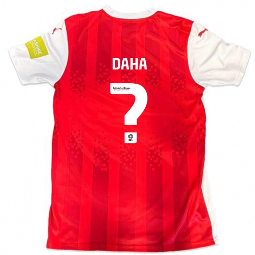Danxen Kvinnor Hermann Daha #0 Röd Vit Hemmatröja Matchtröjor 2024/25 Tröjor T-Tröja