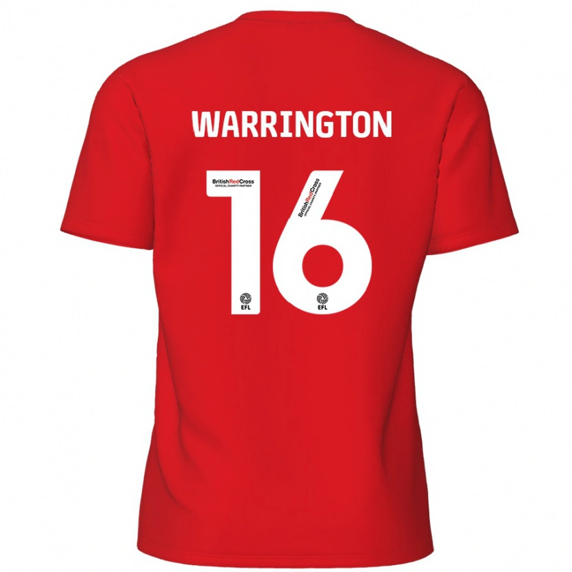 Danxen Kvinnor Lewis Warrington #16 Röd Hemmatröja Matchtröjor 2024/25 Tröjor T-Tröja