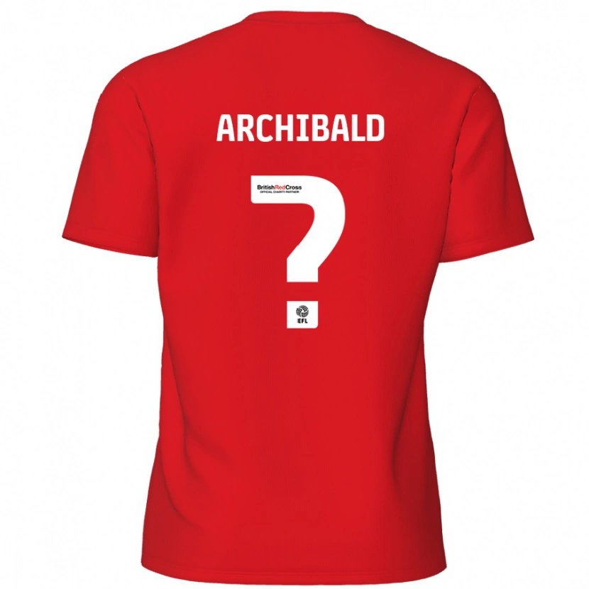 Danxen Kvinnor Aaron Archibald #0 Röd Hemmatröja Matchtröjor 2024/25 Tröjor T-Tröja