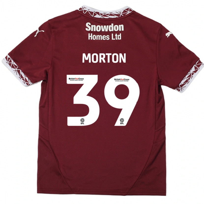 Danxen Kvinnor Callum Morton #39 Bourgogne Hemmatröja Matchtröjor 2024/25 Tröjor T-Tröja