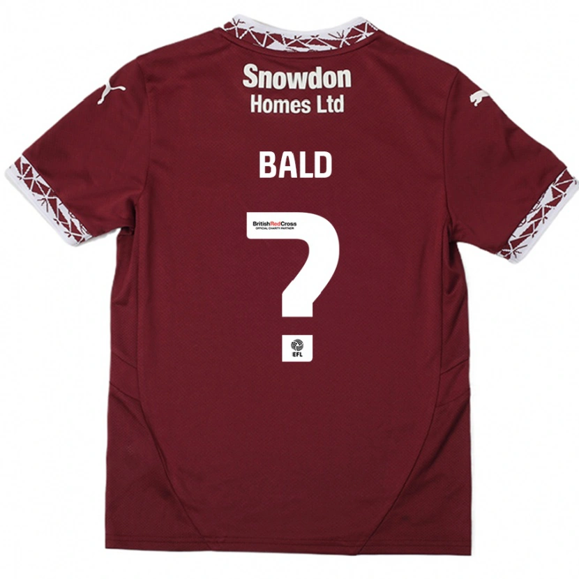 Danxen Kvinnor Marcus Bald #0 Bourgogne Hemmatröja Matchtröjor 2024/25 Tröjor T-Tröja