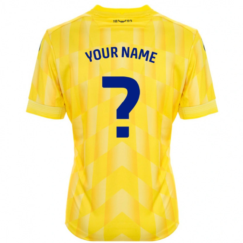 Danxen Kvinnor Ditt Namn #0 Gul Hemmatröja Matchtröjor 2024/25 Tröjor T-Tröja