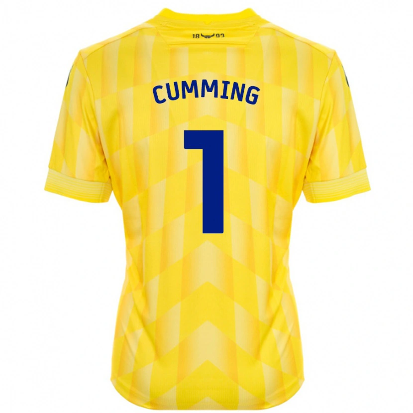 Danxen Kvinnor Jamie Cumming #1 Gul Hemmatröja Matchtröjor 2024/25 Tröjor T-Tröja