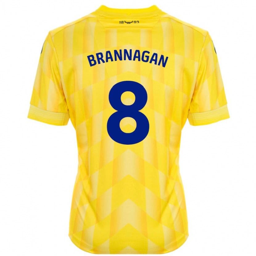 Danxen Kvinnor Cameron Brannagan #8 Gul Hemmatröja Matchtröjor 2024/25 Tröjor T-Tröja