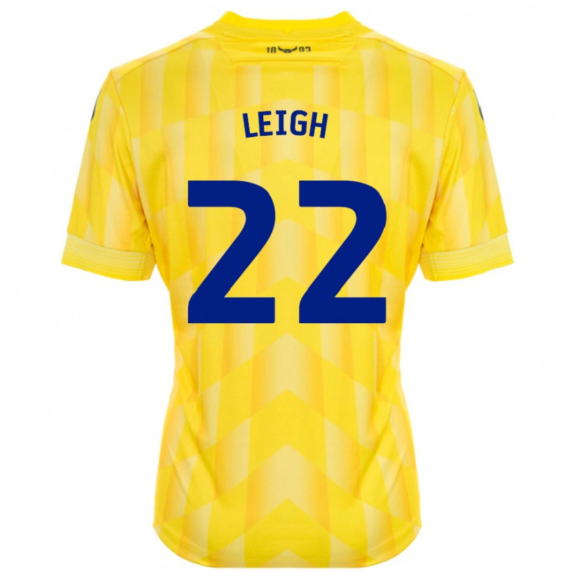 Danxen Kvinnor Greg Leigh #22 Gul Hemmatröja Matchtröjor 2024/25 Tröjor T-Tröja