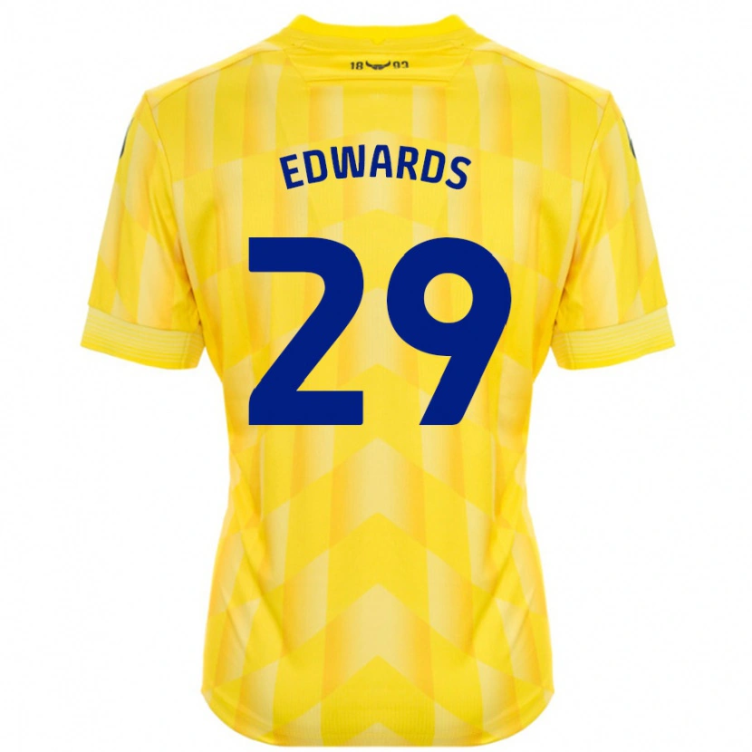 Danxen Kvinnor Kyle Edwards #29 Gul Hemmatröja Matchtröjor 2024/25 Tröjor T-Tröja