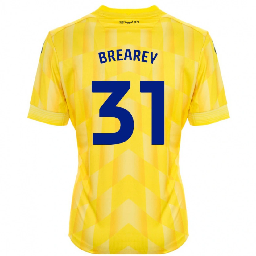 Danxen Kvinnor Eddie Brearey #31 Gul Hemmatröja Matchtröjor 2024/25 Tröjor T-Tröja