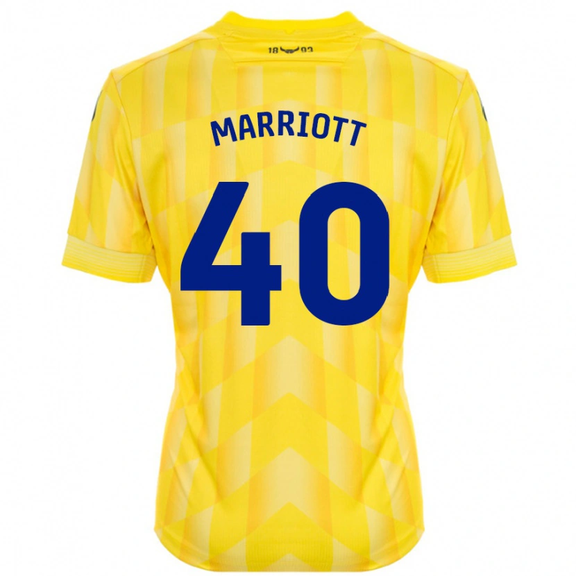 Danxen Kvinnor Monty Marriott #40 Gul Hemmatröja Matchtröjor 2024/25 Tröjor T-Tröja