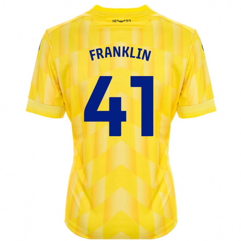 Danxen Kvinnor George Franklin #41 Gul Hemmatröja Matchtröjor 2024/25 Tröjor T-Tröja
