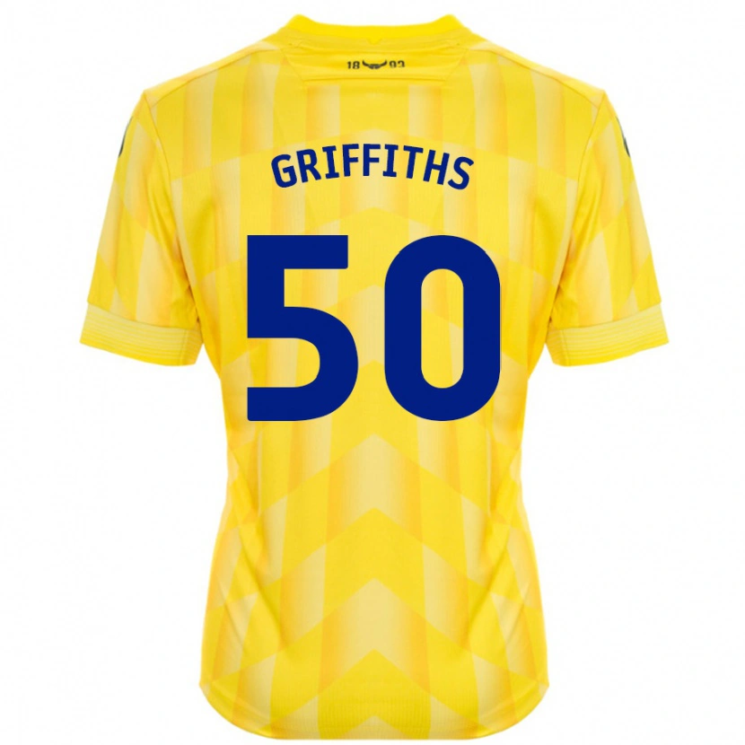 Danxen Kvinnor Louis Griffiths #50 Gul Hemmatröja Matchtröjor 2024/25 Tröjor T-Tröja