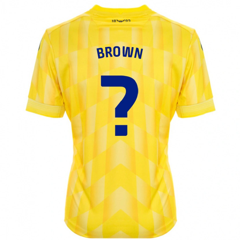 Danxen Kvinnor Georgia Brown #0 Gul Hemmatröja Matchtröjor 2024/25 Tröjor T-Tröja