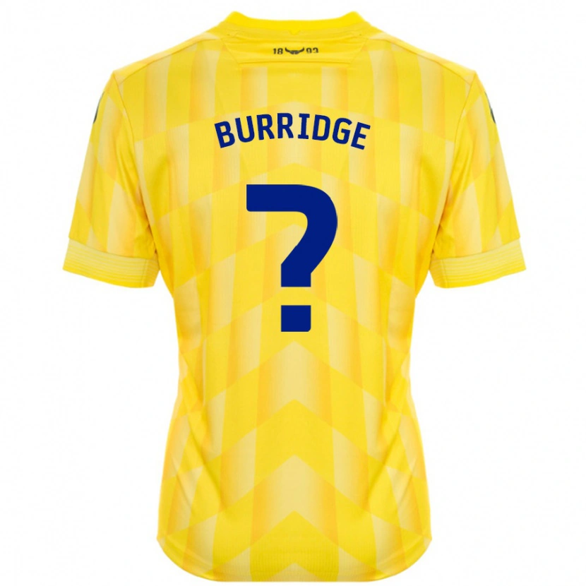 Danxen Kvinnor Leah Burridge #0 Gul Hemmatröja Matchtröjor 2024/25 Tröjor T-Tröja