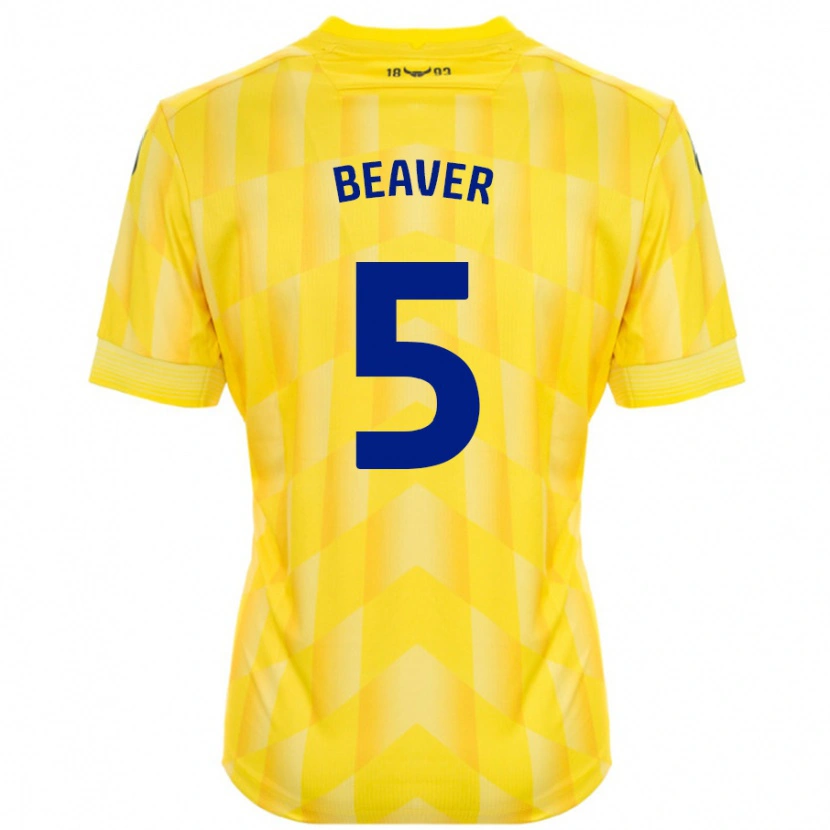Danxen Kvinnor Catherine Beaver #5 Gul Hemmatröja Matchtröjor 2024/25 Tröjor T-Tröja