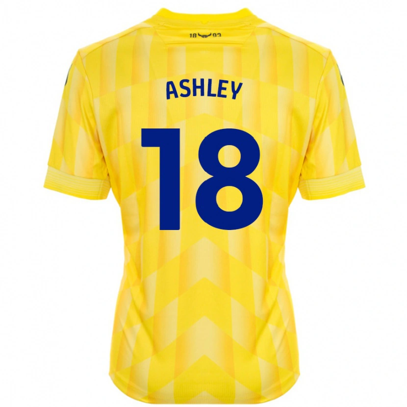 Danxen Kvinnor Alex Ashley #18 Gul Hemmatröja Matchtröjor 2024/25 Tröjor T-Tröja