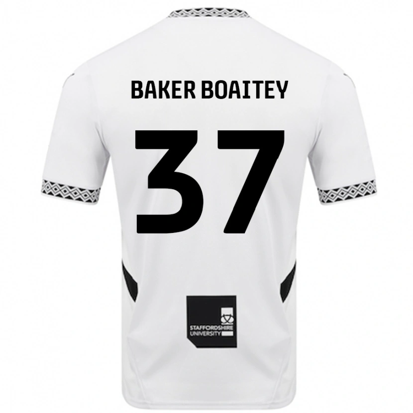 Danxen Kvinnor Benicio Baker-Boaitey #37 Vit Hemmatröja Matchtröjor 2024/25 Tröjor T-Tröja