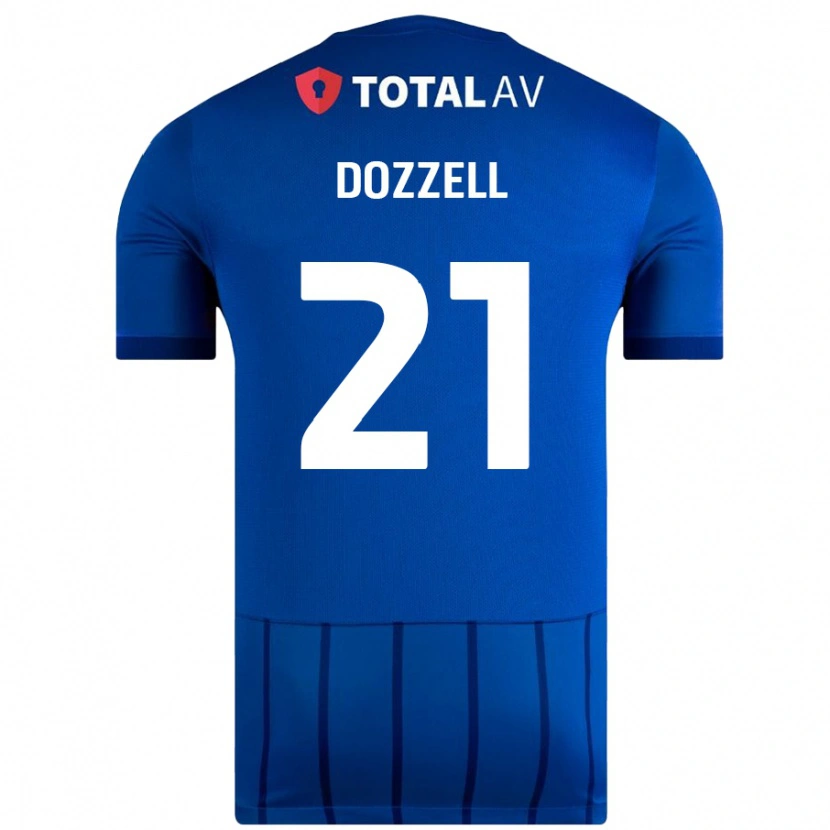 Danxen Kvinnor Andre Dozzell #21 Blå Hemmatröja Matchtröjor 2024/25 Tröjor T-Tröja